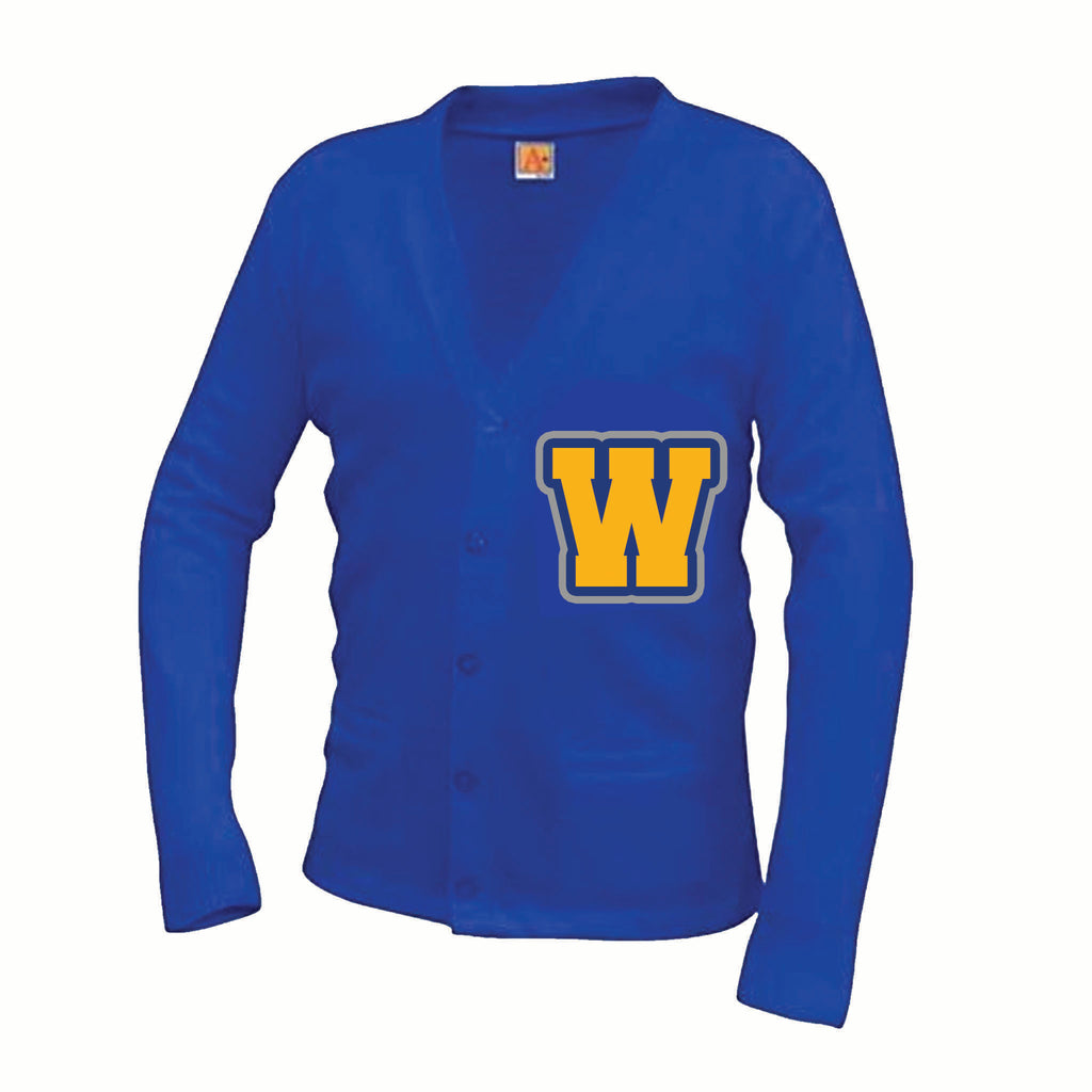 Winridge Cardigan Sweater with Letter