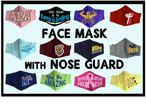 Face Mask with Nose Guard